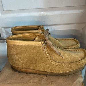 Clarks Originals Wallabee Suede Gum Sole Chukka Boots Mens Size 10.5